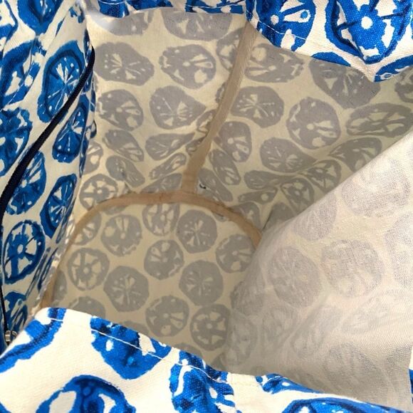 Blue Patterned Tote Bag - Picture 6 of 6